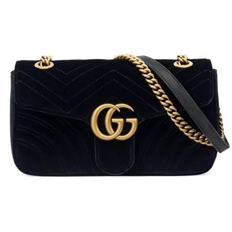 gucci marmont bag velvet or leather|Gucci Marmont bag small black.